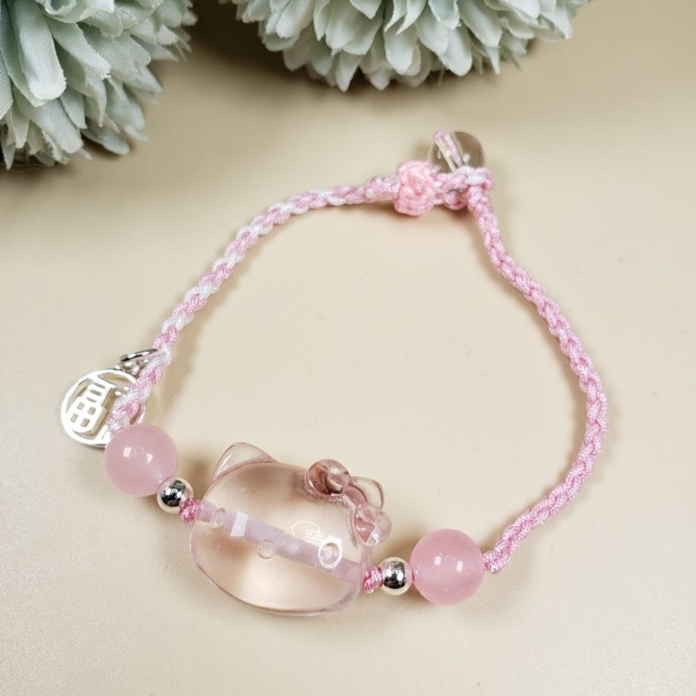 Brand New Hello Kitty Pink Lucky Bracelet